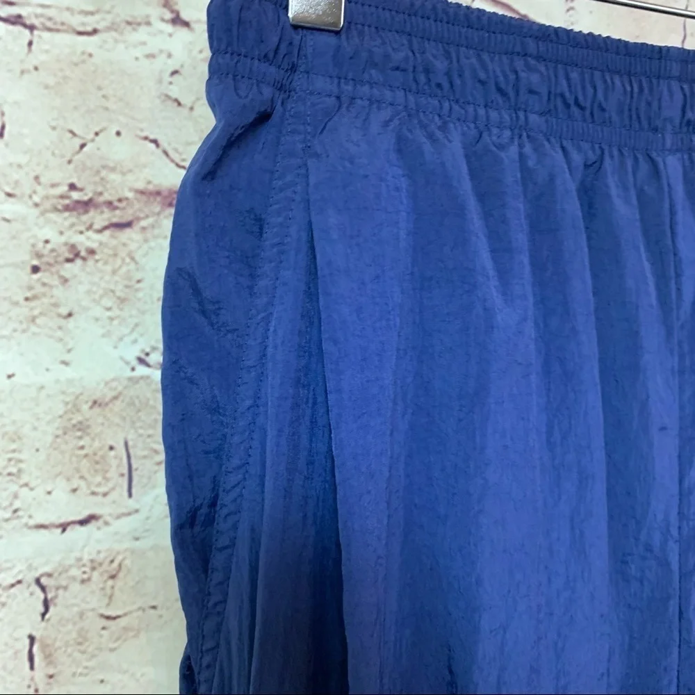 Nike Navy Nylon Elastic Waist Windbreaker Pants
